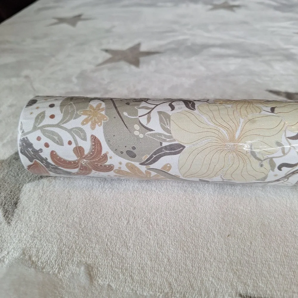 Light Green Floral Wallpaper Peel & Stick Removable Cottagecore 16.1 x 393.7